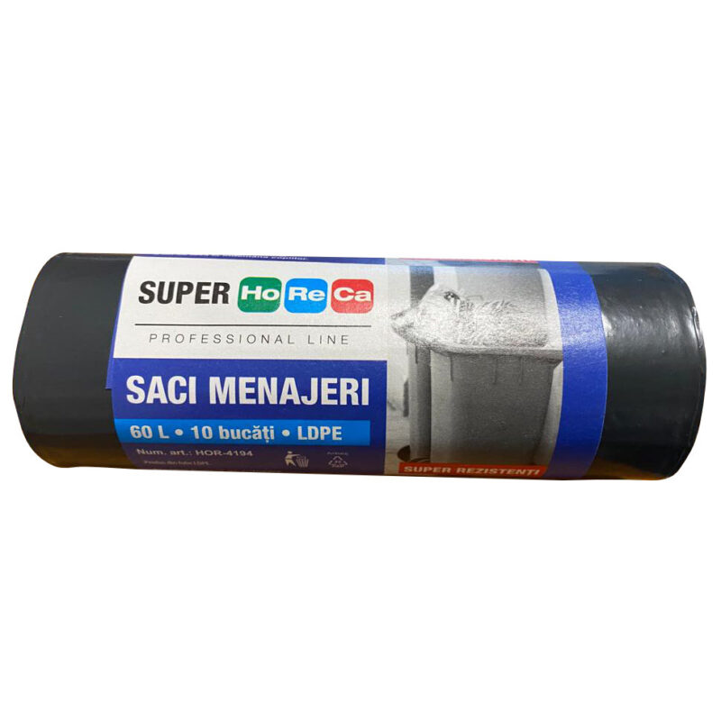 Saci menaj negri 60L,10buc/rola