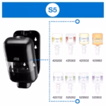 Dozator de sapun si dezinfectant negru Tork mini 565208