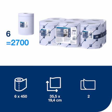 Prosop hartie albastra Tork reflex-473391